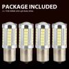 Car Tail Brake Stop Backup Reverse Turn Signal Lights 4 Pcs LED Bulbs