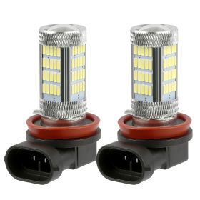 2PCS 800lm H8/H9/ H11 LED Fog DRL Light Bulb IP65 Water-Resistant 360Â° Beam Angle 6000K White