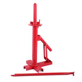 Manual Tire Changer, Portable Tire Bead Breaker for 8''-16'' Tires, Tire Mounting & Demounting Tool for Garage & Auto Shop, Heavy-Duty, Red