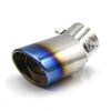Universal Car Stainless Steel Chrome Rear Round Exhaust Tail Muffler Tip Pipe