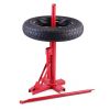 Manual Tire Changer, Portable Tire Bead Breaker for 8''-16'' Tires, Tire Mounting & Demounting Tool for Garage & Auto Shop, Heavy-Duty, Red