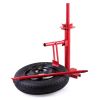 Manual Tire Changer, Portable Tire Bead Breaker for 8''-16'' Tires, Tire Mounting & Demounting Tool for Garage & Auto Shop, Heavy-Duty, Red