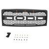ABS Black Front Trim Replacement Grille Front Bumper Grills With Led Fit For FORD F150 2009-2014