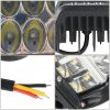 LEAVAN 2Pcs 4 inch Side Shooter LED Pods Light Off Road Dual Side White & Amber Shooter Fog Lamp