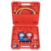 5 in 1 3.5CFM Vacuum Pump R134 R12 R22 Double Gauge Valve Set, US Plug
