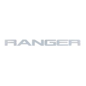 For Ford Ranger 2015-2020 Grille Top Logo Letter Grill RANGER 3D Emblem Original Size ABS Sticker With Glue Chromium Styling (Color: CHROME)