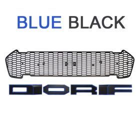 Front Grille Fit For RANGER 2015-2018 T7 PX2 MK2 XL XL+ XLS XLT Limited WILDTRAK (letter color: blue-black)