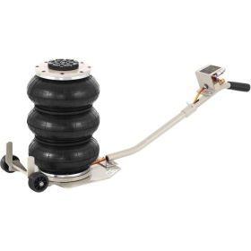 Portable Foldable Mobile Triple Bag Air Jack Quick Lift Pneumatic Jack (Load Capacity: 3T, Color: White)