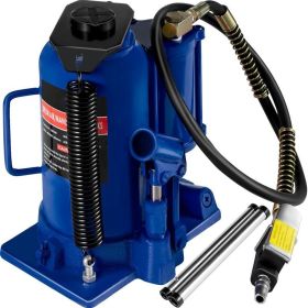 Heavy Duty Auto Truck RV Repair Manual Air Hydraulic Bottle Jack 20/32/50 Ton (Load Capacity: 20 T, Color: Blue)