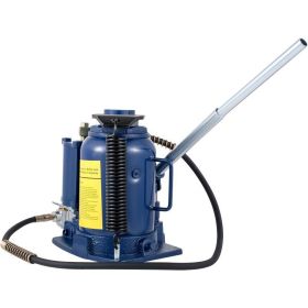 Heavy Duty Auto Truck RV Repair Manual Air Hydraulic Bottle Jack 20/32/50 Ton (Load Capacity: 32 T, Color: Blue)