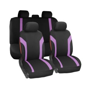 11PCS Universal Car Seat Covers Fit Interior Accessories for Auto Truck Van SUV (Color: Purple)