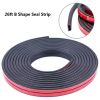 13/26ft B-Shape Rubber Seal Strip Car Truck Door Window Trim Hollow Weatherstrip