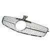 LEAVAN Diamond Grille Grill Black For Mercedes Benz C Class W204 2007-2014
